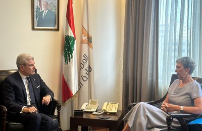  عيسى الخوري بحث مع السفيرة ويشلت التعاون بين لبنان وسويسرا