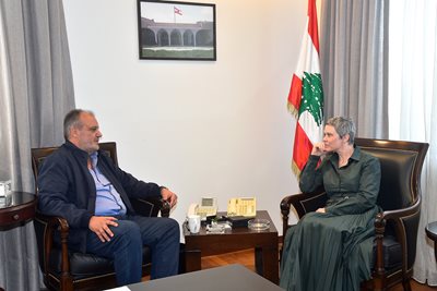 بوشكيان بحث مع دو وايل تطوير العلاقات بين لبنان واوروبا